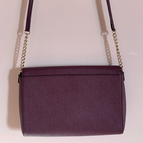 Crossbody handbag, burgundy - Picture 3 of 6